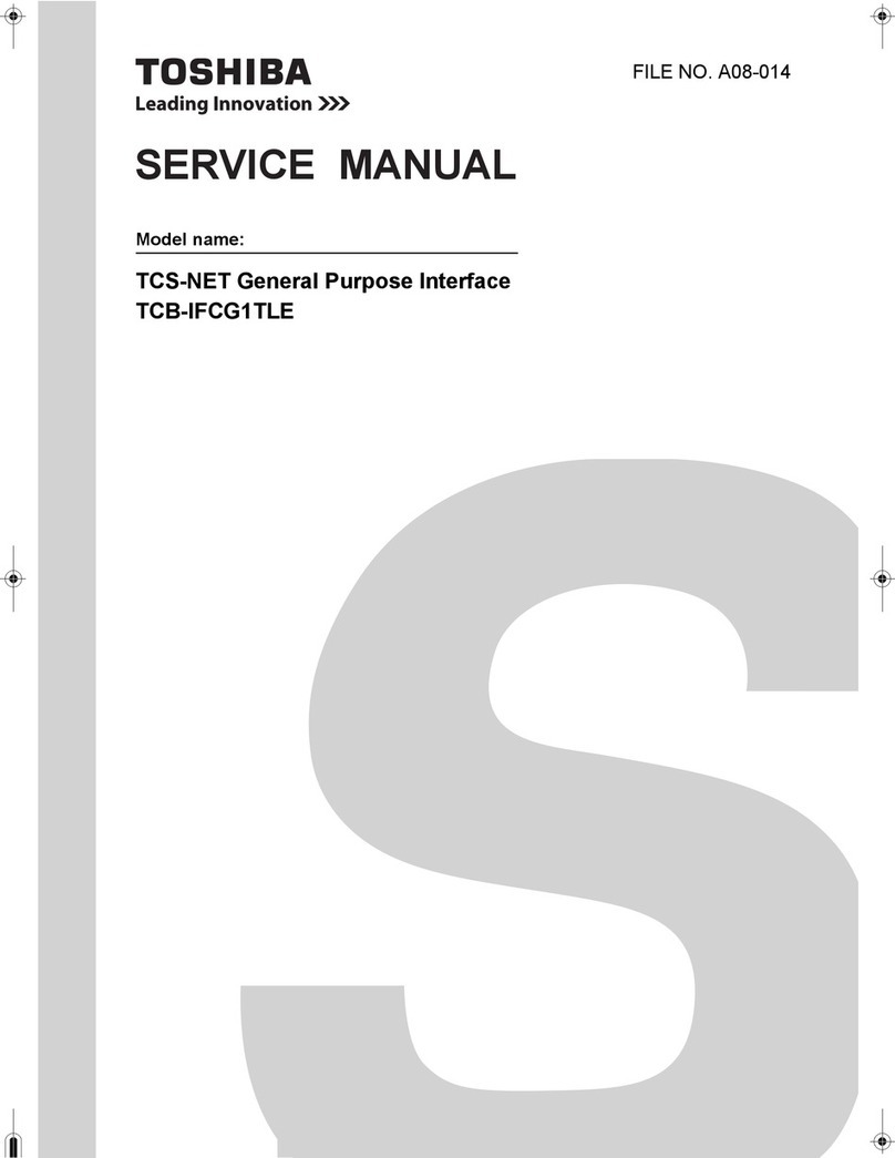Toshiba TCS-NET User manual Toshiba TCS-NET User manual