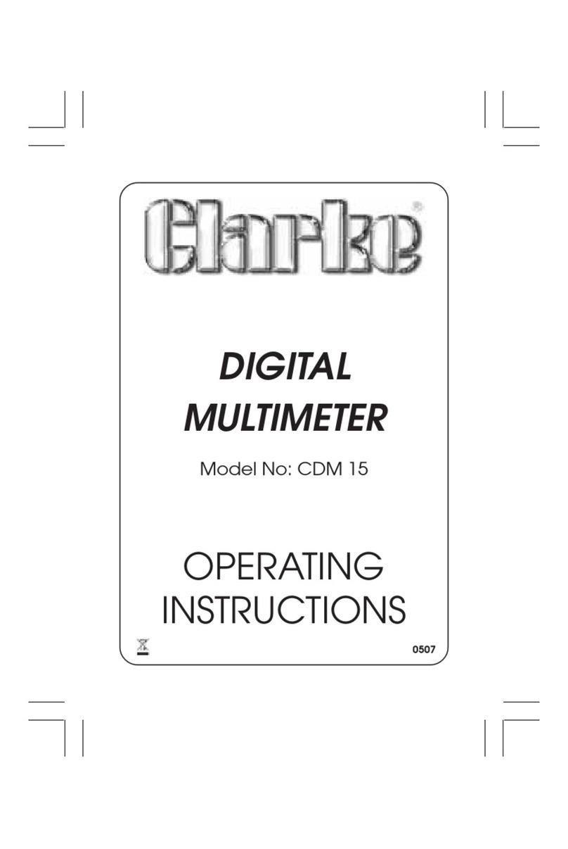Clarke CDM 15 operating instructions