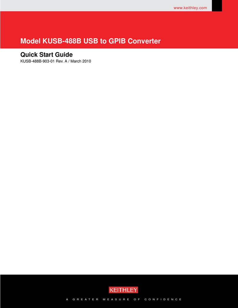 Keithley KUSB-488B User manual
