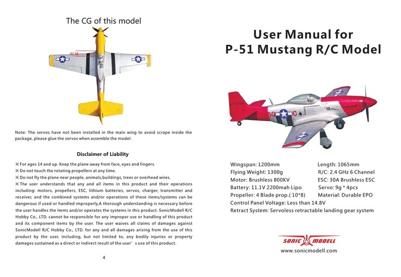 Sonic Modell P-51 Mustang User manual
