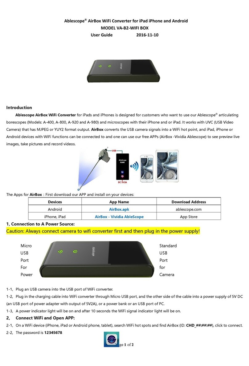 Ablescope VA-B2-WIFI user guide