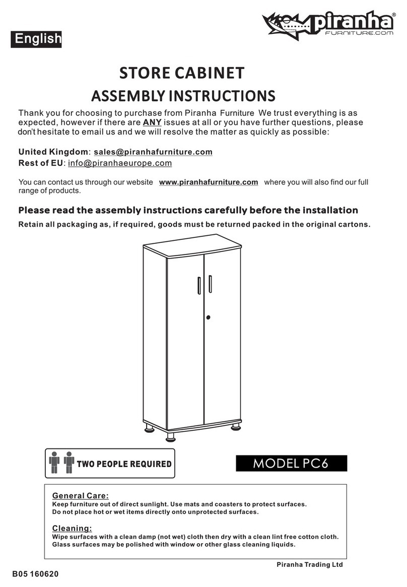 Piranha PC6 Assembly instructions