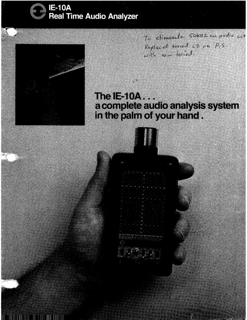 IVIE IE-10A Owner's and operator's manual