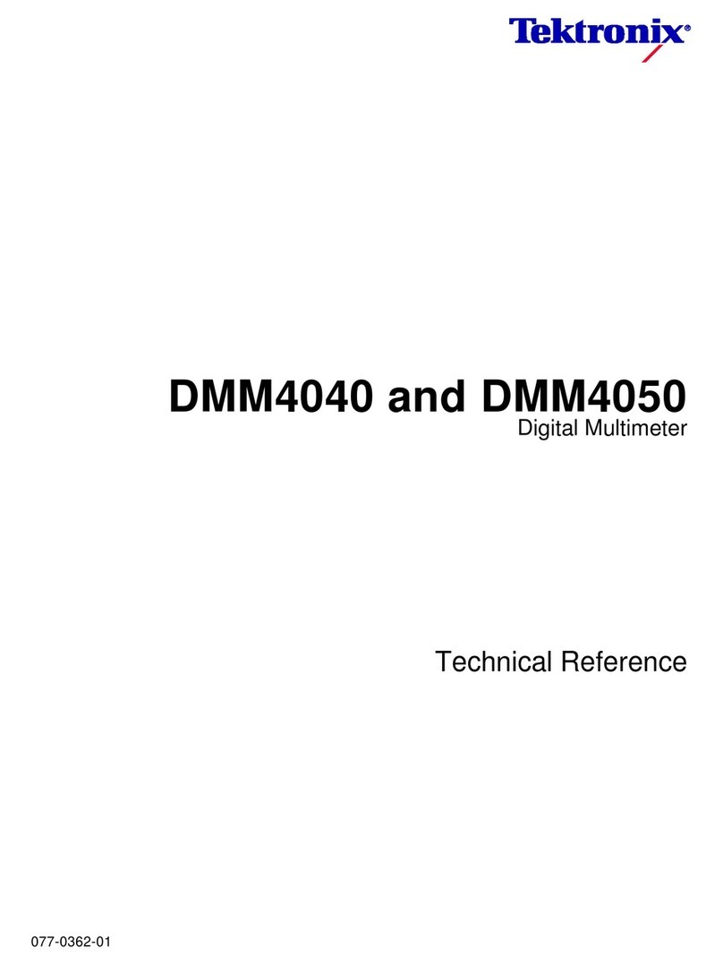 Tektronix, Inc. DMM4050 Technical reference