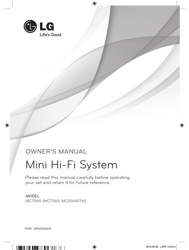 LG MCT565, MCS565F/W User manual
