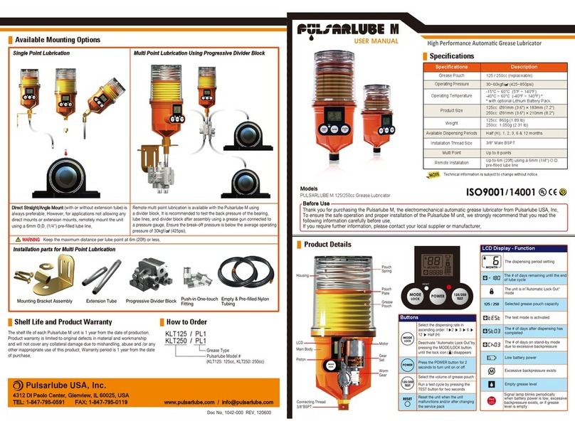 Pulsarlube M 125cc User manual