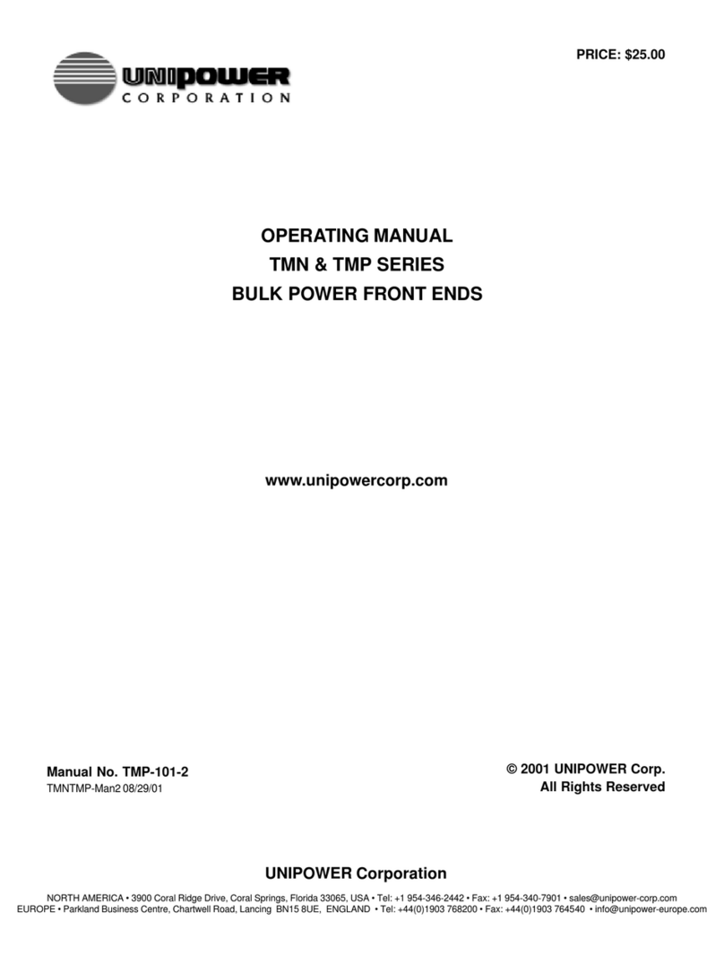 Unipower TMN6000 operating manual