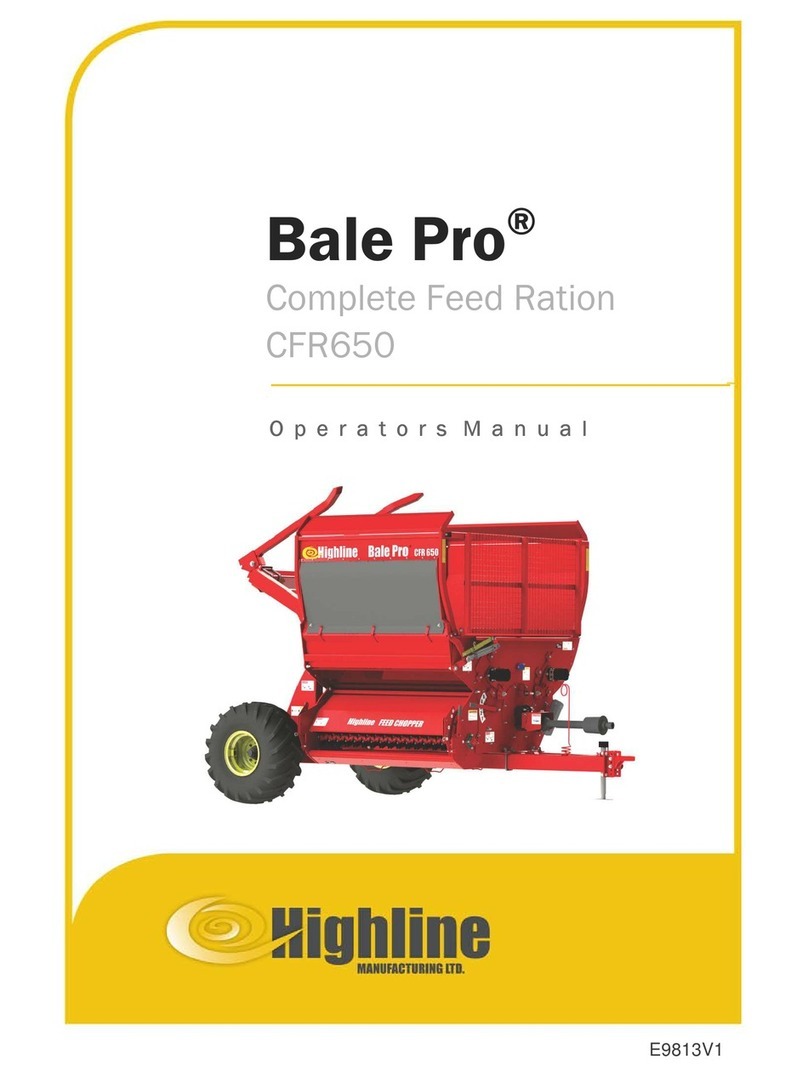 HighLine Bale Pro CFR650 Operator's manual HighLine Bale Pro CFR650 Operator's manual