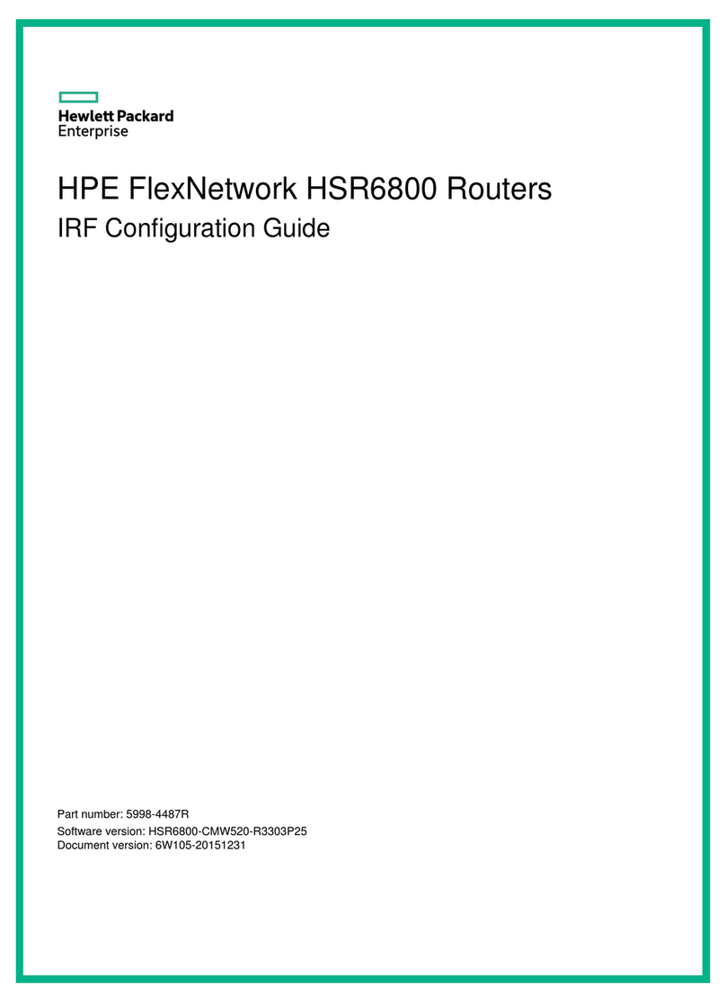HPE FlexNetwork HSR6800 series User manual