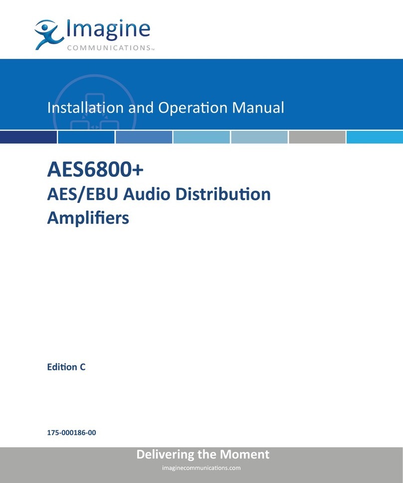 Imagine communications AES6800+ Installation and operation manual