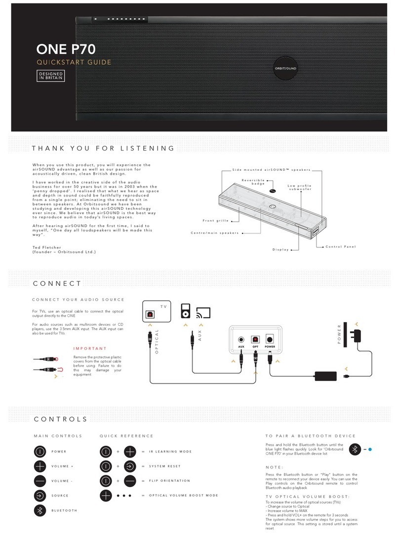 Orbitsound ONE P70 quick start guide