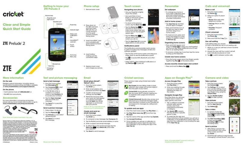 Zte Prelude 2 User manual