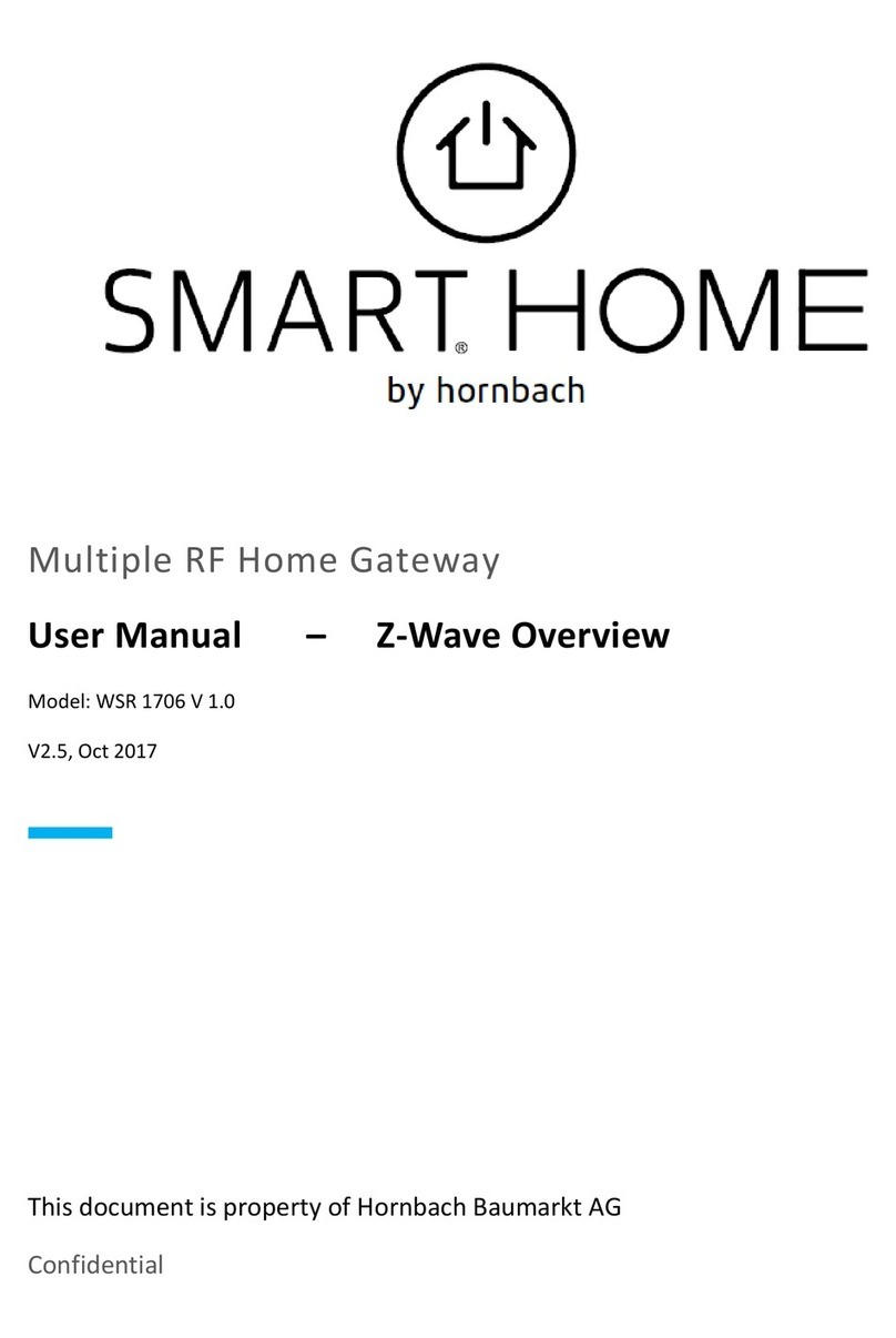 Z-Wave WSR 1706 V 1.0 User manual