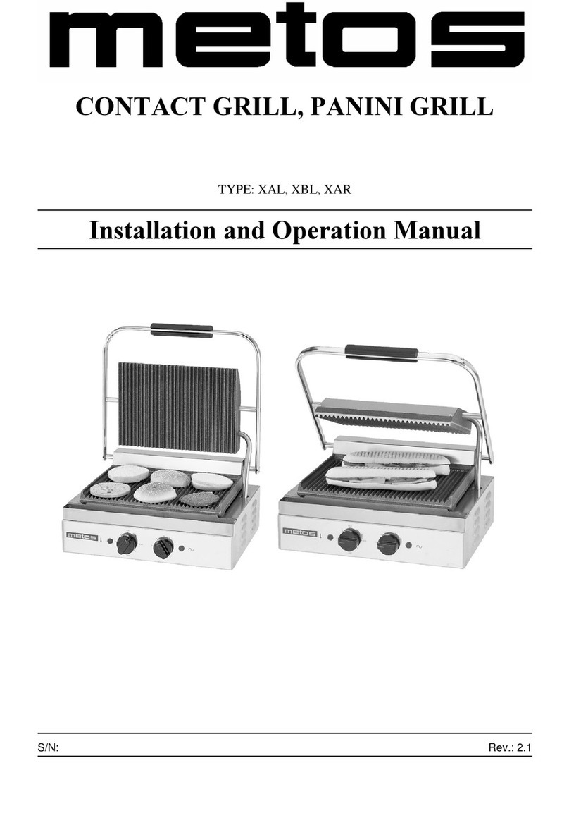 Metos XBL Series User manual