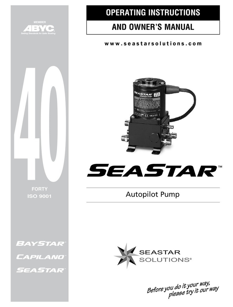 Seastar Solutions Autopilot Pump operating instructions