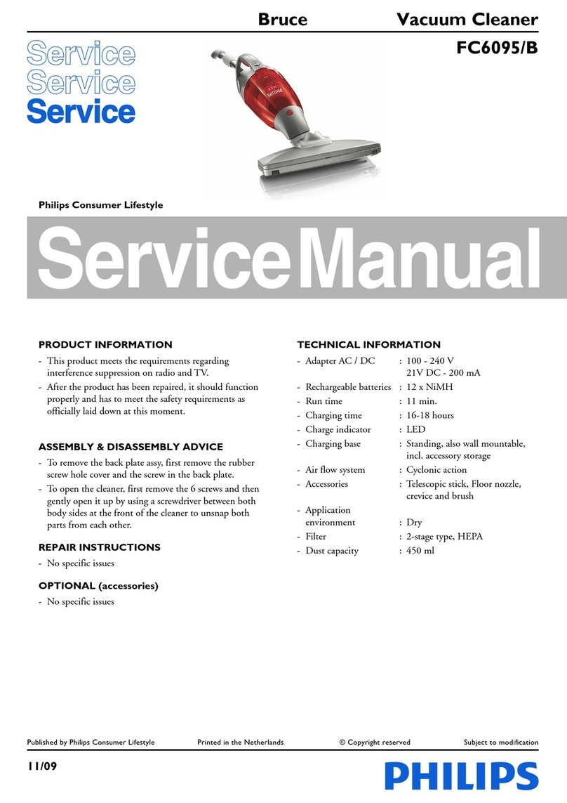 Philips Bruce FC6095/B Service manual