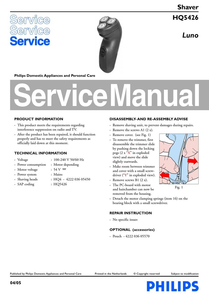 Philips Luno HQ5426 User manual