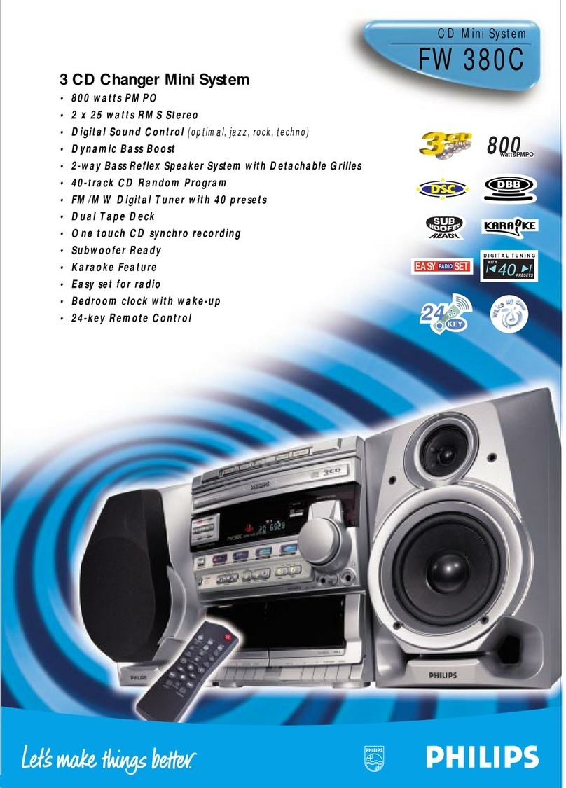 Philips Magnavox FW380C User manual