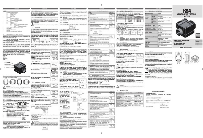 Piusi K24 Use and care manual