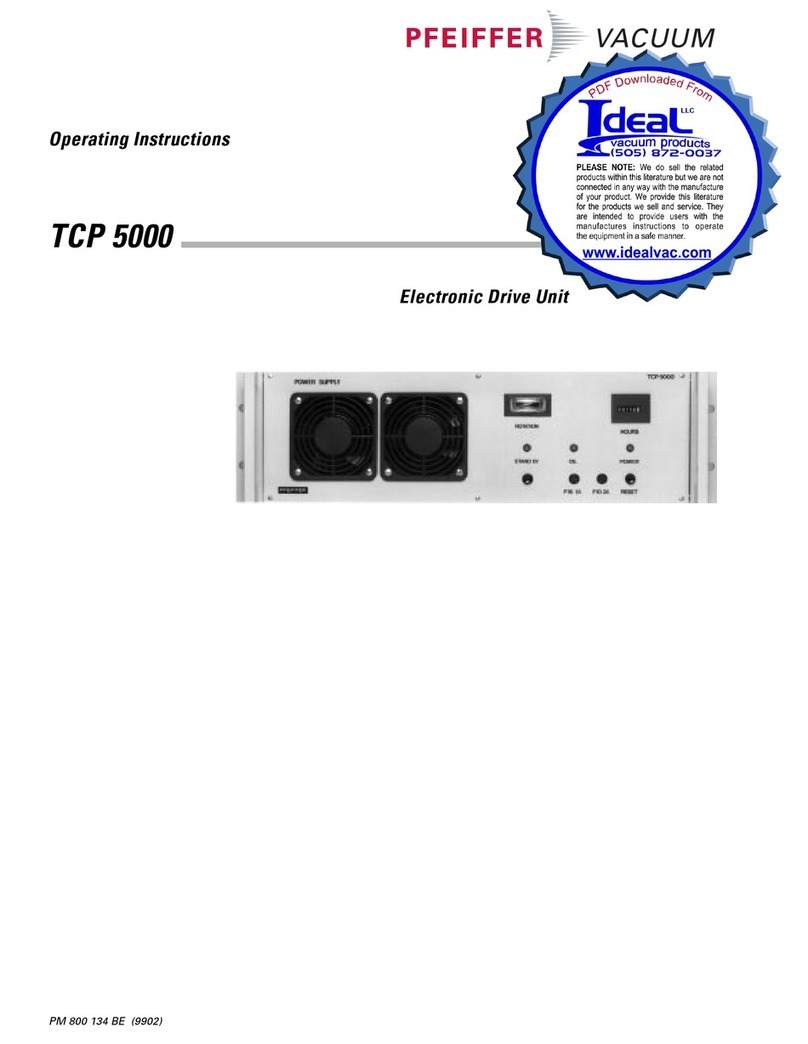 Pfeiffer Vacuum TCP 5000 User manual