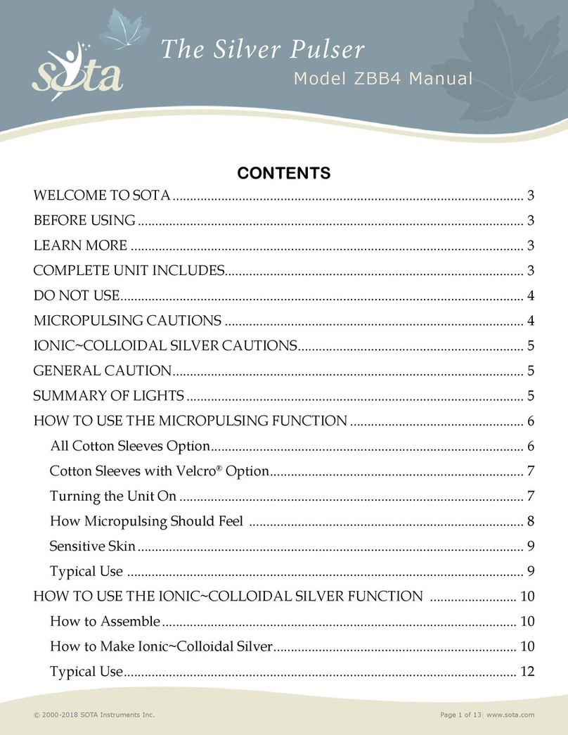 Sota ZBB4 User manual