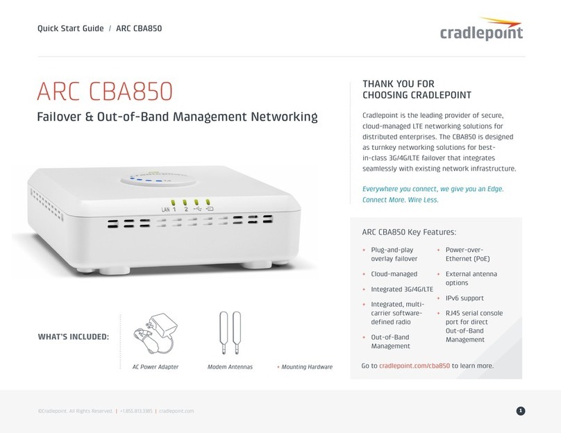 Cradlepoint ARC CBA850 quick start guide