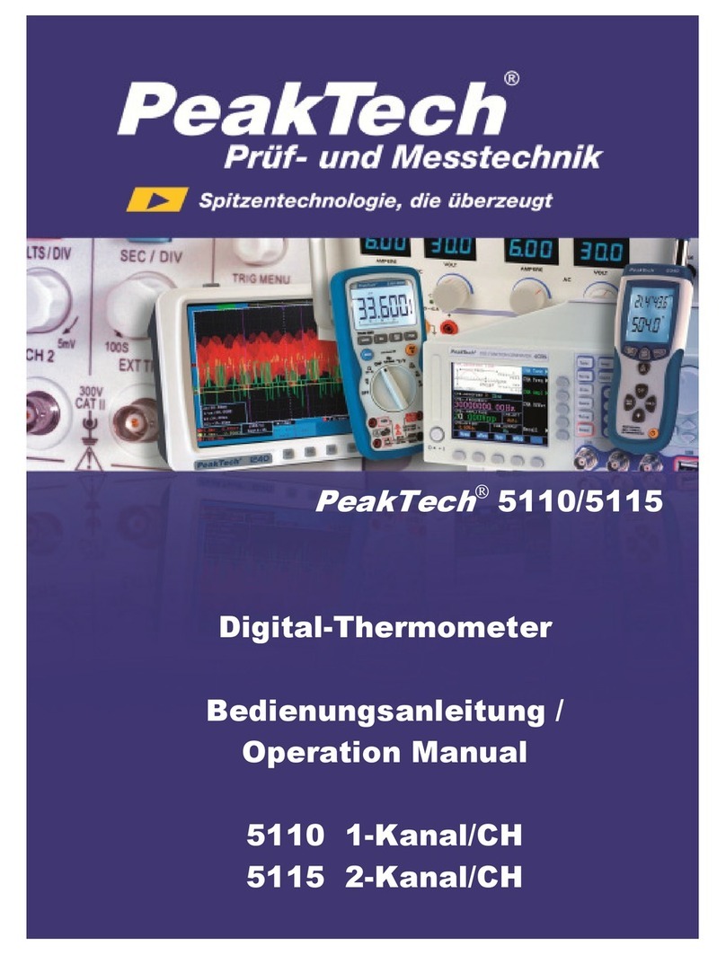 PeakTech 5110 Installation manual PeakTech 5110 Installation manual