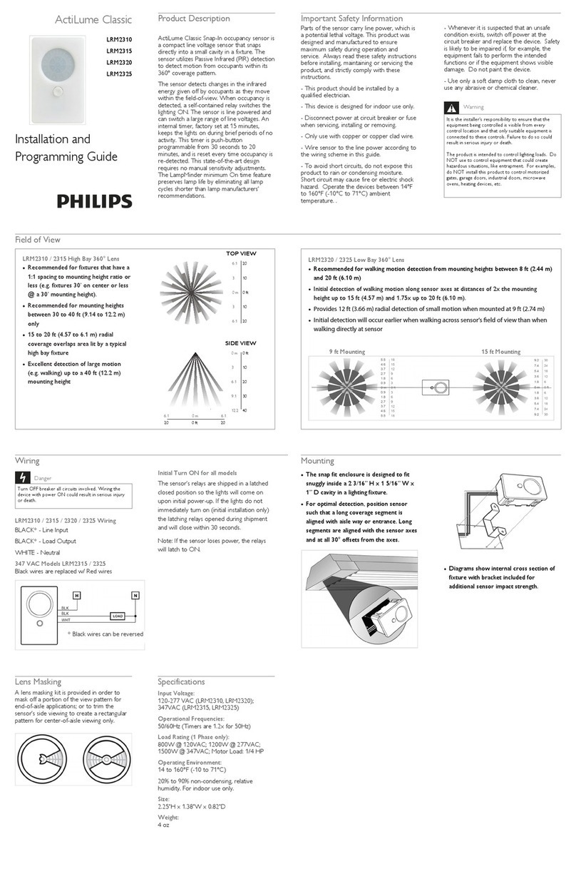 Philips ActiLume Classic Installation and programming guide