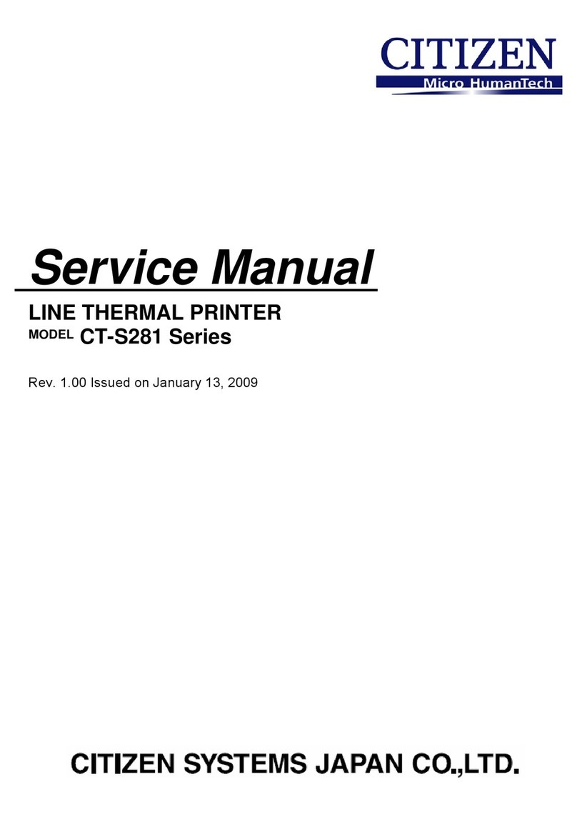 Citizen CT-S281 Series User manual