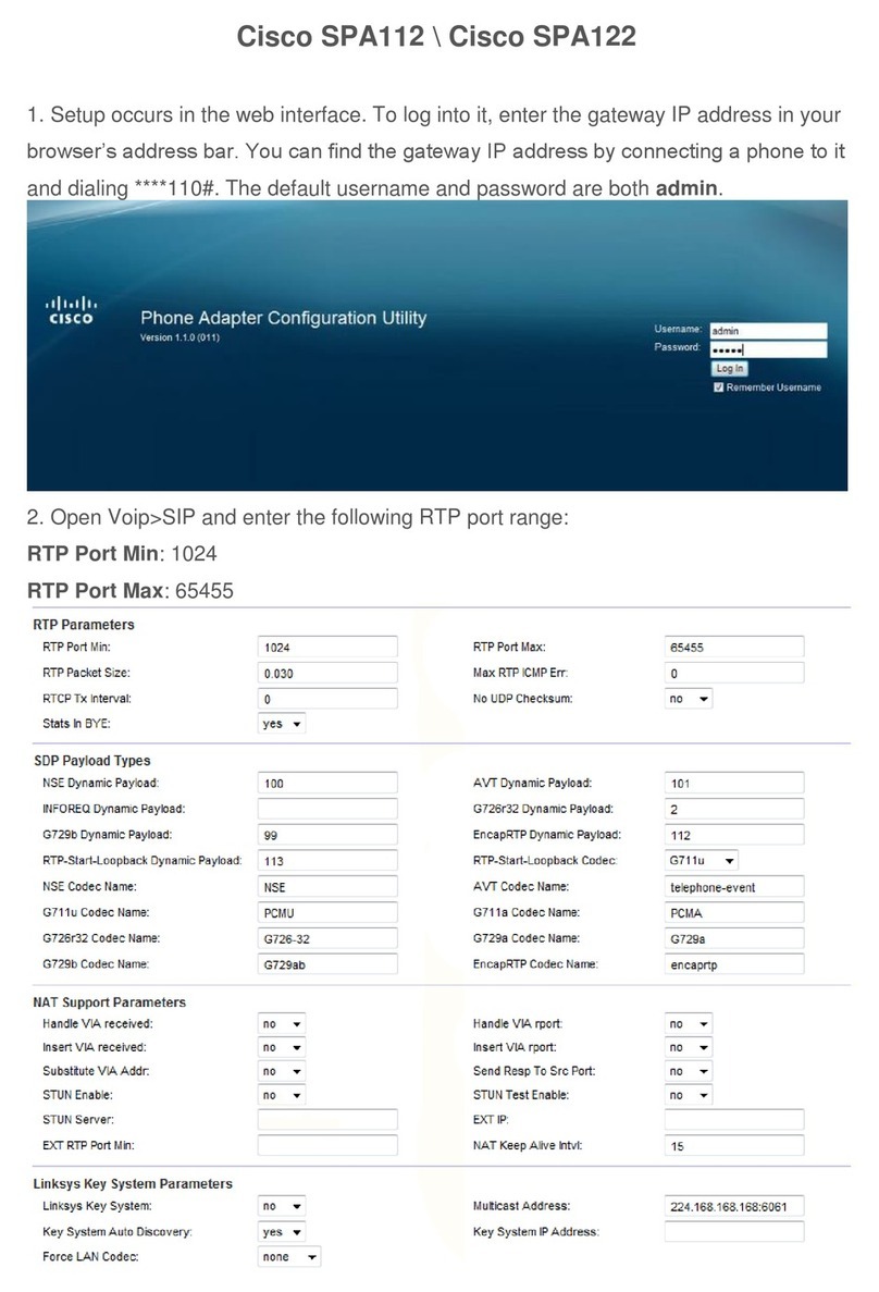 Cisco SPA112 Setup guide