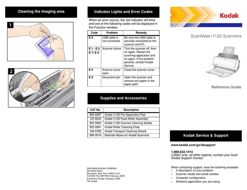 Kodak Scanmate i1120 reference guide