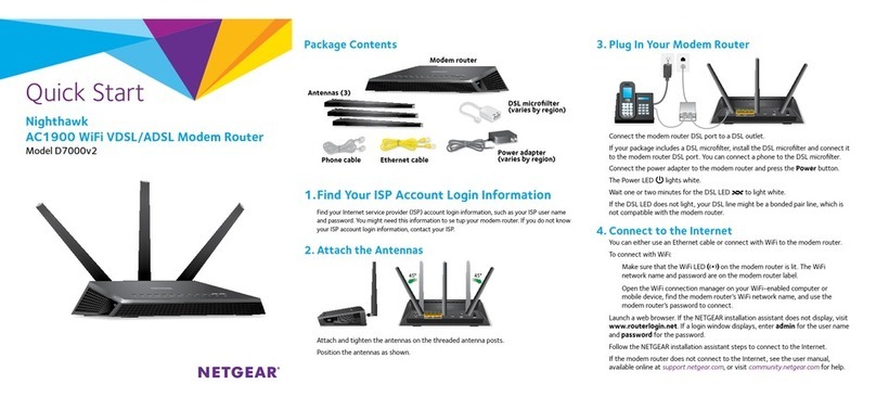 NETGEAR Nighthawk AC1900 D7000v2 User manual