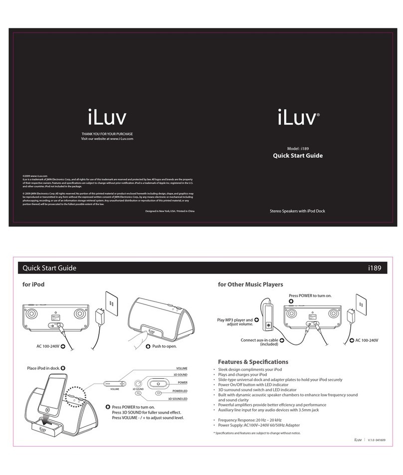 Iluv I189 quick start guide