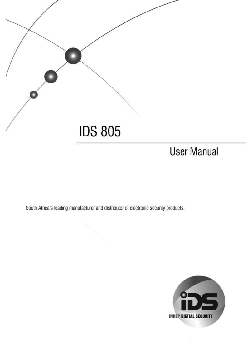 Inhep Digital Security IDS 805 User manual