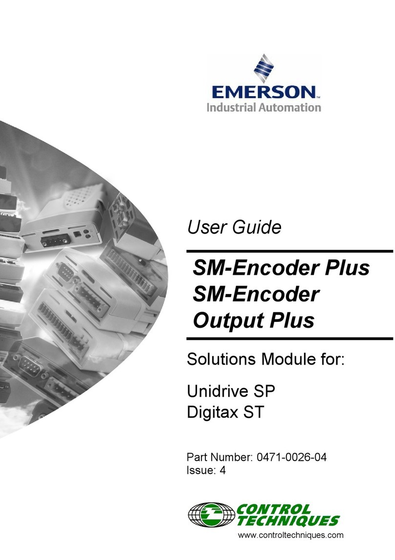 Control Techniques SM-Encoder Plus User manual