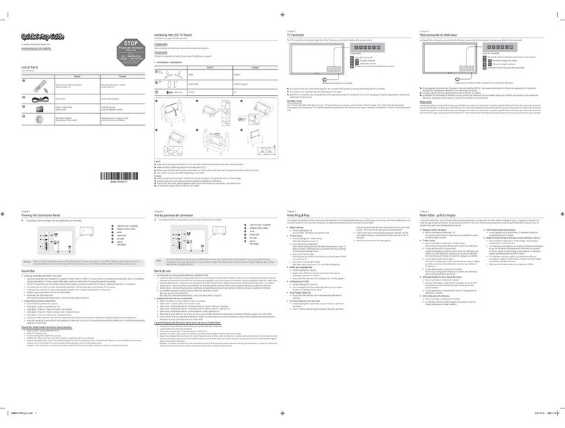 Samsung HG43NE460S Quick setup guide