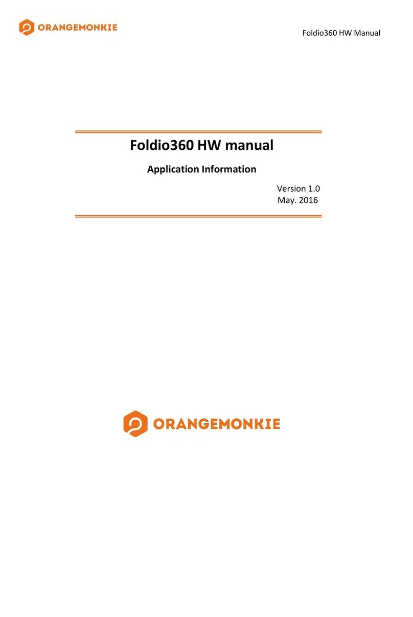 Orangemonkie Foldio360 HW User manual