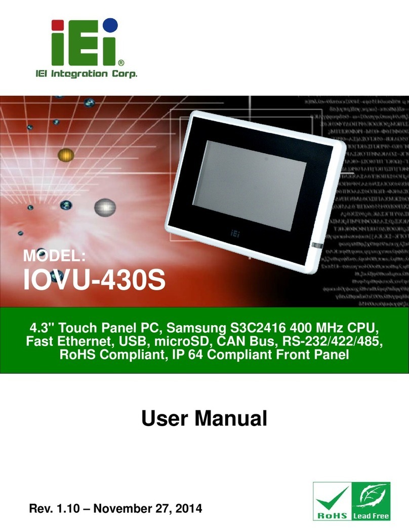 IEI Technology IOVU-430S User manual
