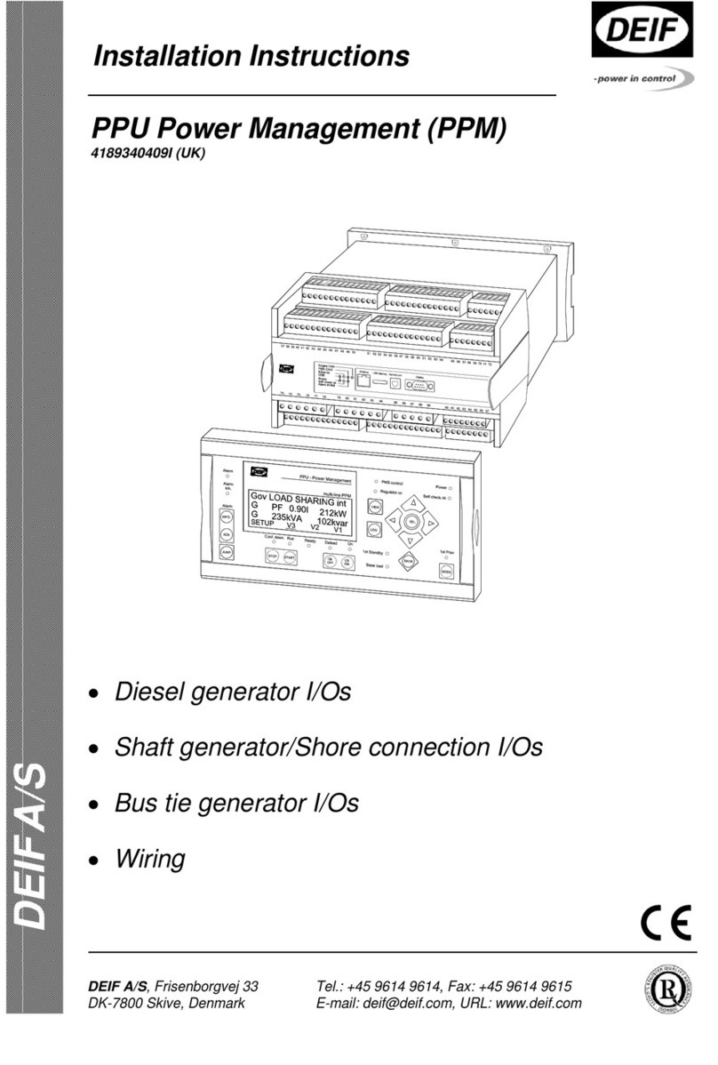 Deif PPU User manual