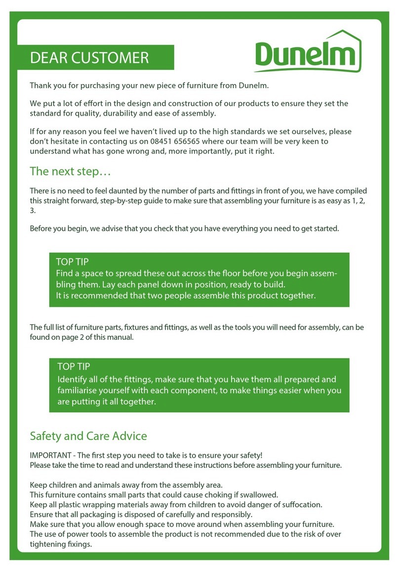 Dunelm 30151290 User manual