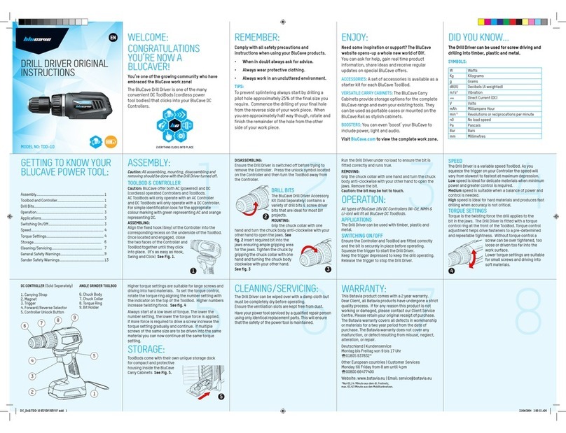 Blucave TDD-10 Original instructions