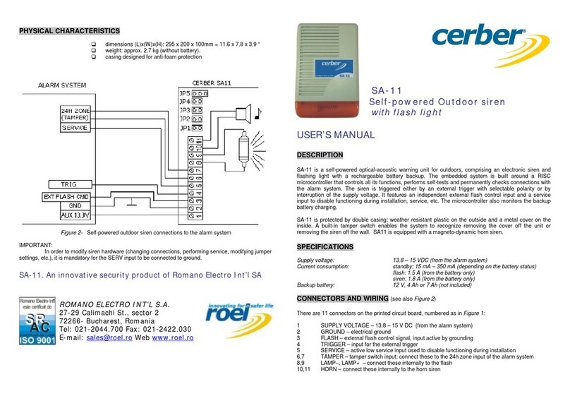Cerber SA-11 user manual