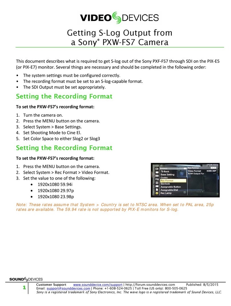 Sony PXW-FS7 User manual