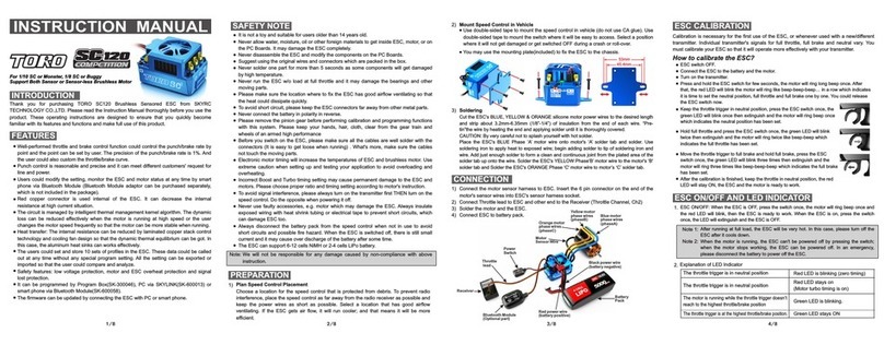 Skyrc TORO SC120 instruction manual