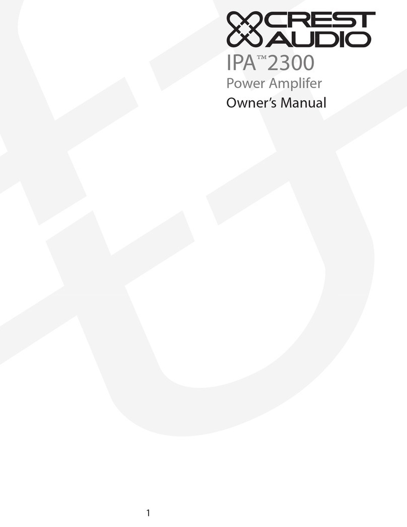 Crest Audio IPA 2300 User manual