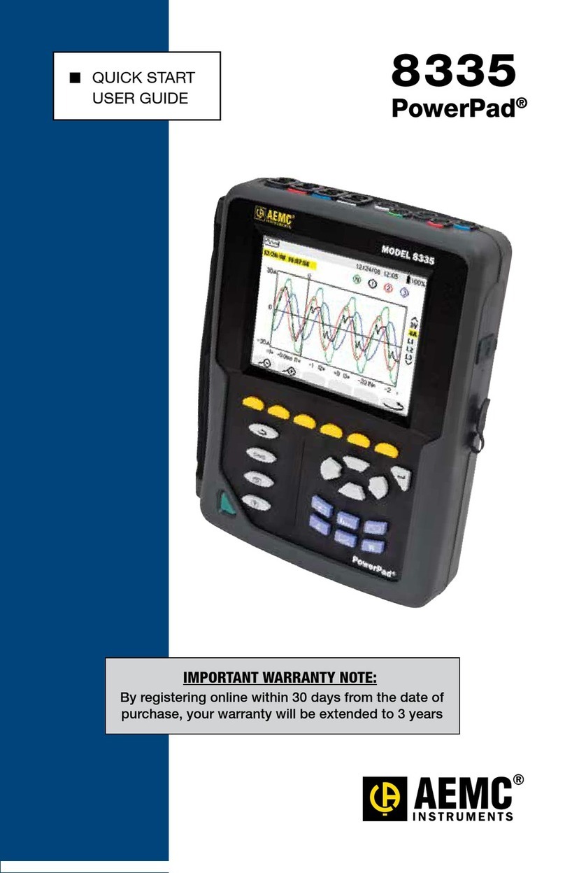 AEMC PowerPad 8335 Setup guide