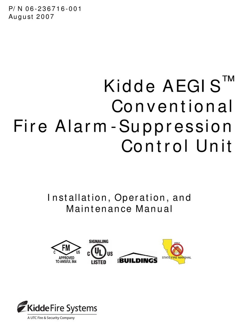 Kidde AEGIS 84-732001-001 Installation, operation and maintenance manual