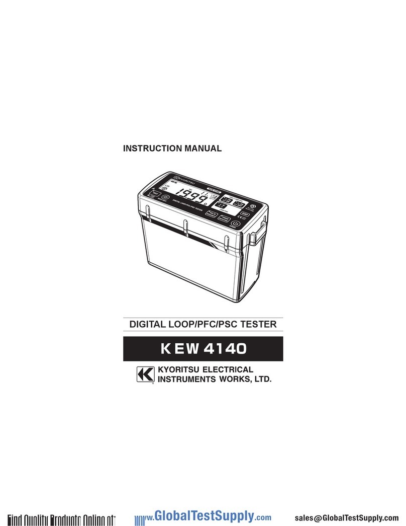 Kyoritsu Electrical Instruments Works, Ltd. KEW 4140 instruction manual