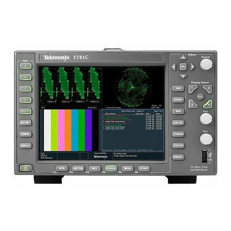 Tektronix 1741C Use and care manual