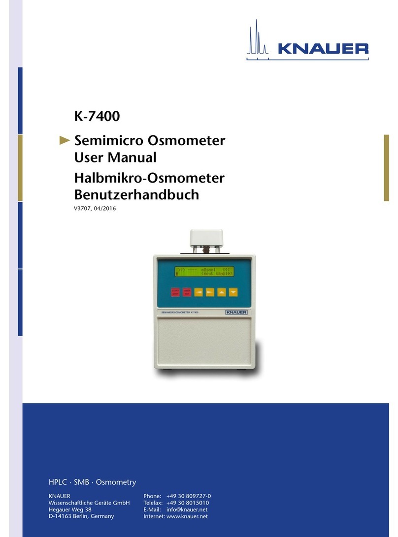 Knauer K-7400 User manual